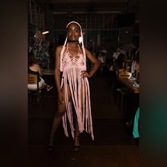 Handmade Macramé Corset Rope Dress - Picture 10 of 14